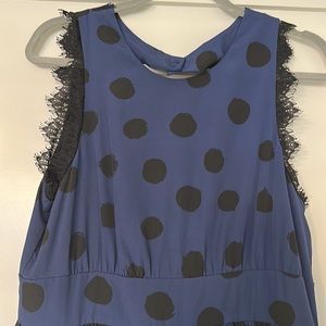 Navy and Black cocktail dress - anthropology